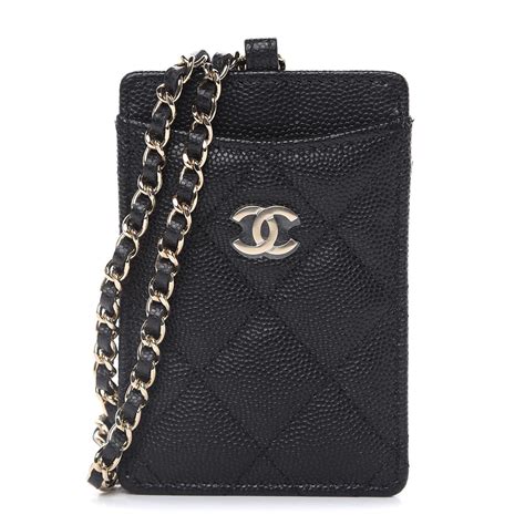 chanel card on chain|chanel diamond lock card holder.